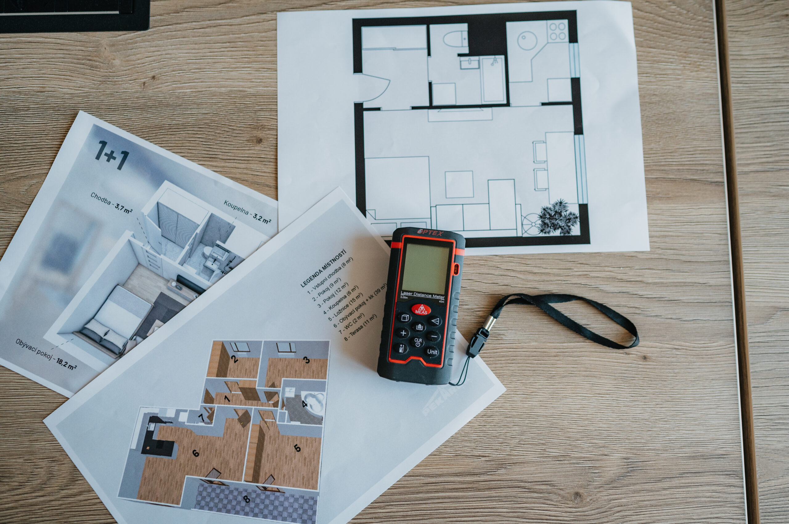 Půdorys bytu - připrava nemovitosti k prodeji