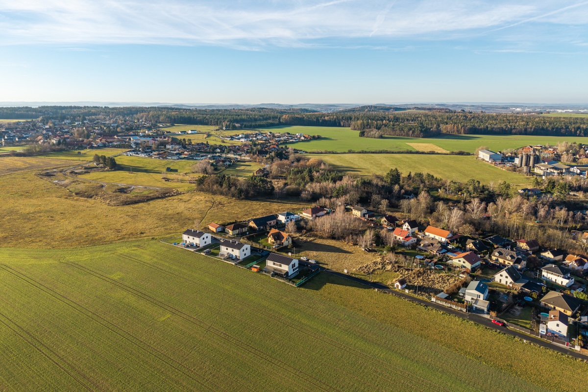Záběry z dronu - správné načasování prodeje pozemku