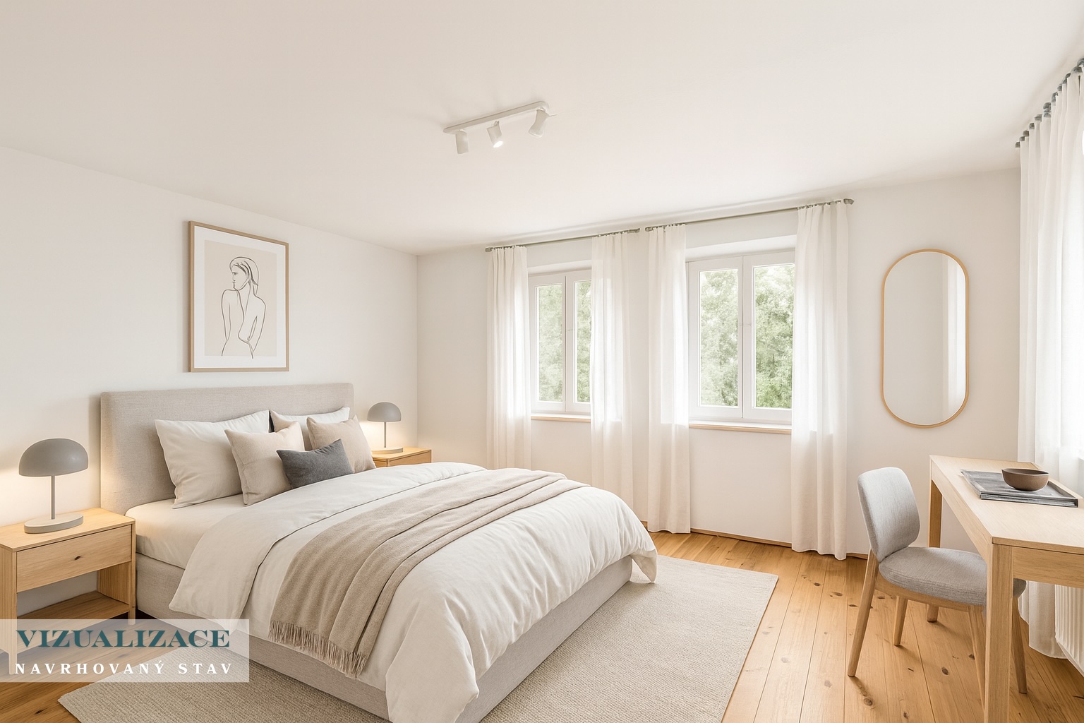 Vizualizace - bytový design - prodej domu v Mělníku
