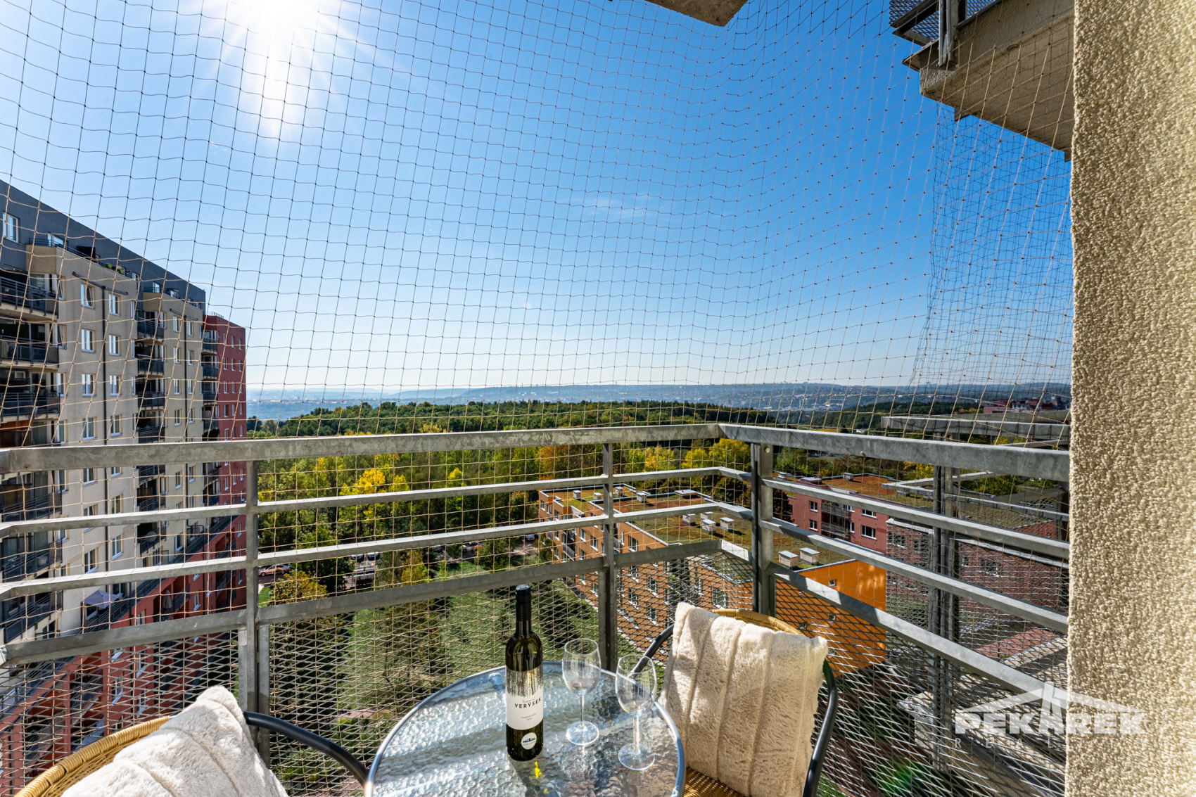 Balkon a výhled na okolí